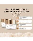 2 cremas de día con ácido hialurónico y colágeno
