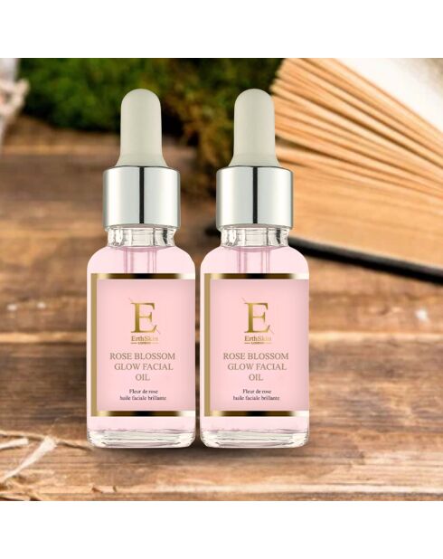 2 aceites faciales Rose Flower Radiance