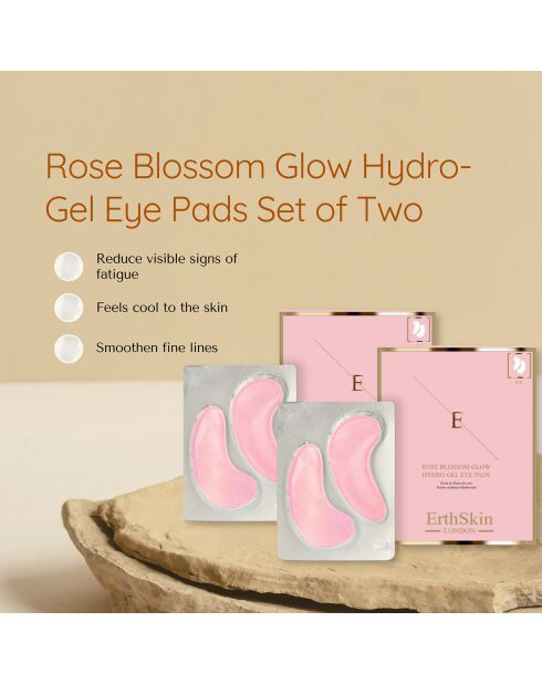 Rose Blossom Glow Hydro-Gel ooglapjes - 10 paar