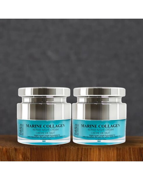 2 cremas de noche con colágeno marino