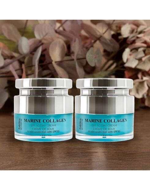 2 cremas de día con colágeno marino SPF50