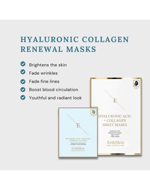 Maschera Duo Acido Ialuronico e Collagene + Compresse