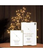 Maschera Duo a base di acido ialuronico e collagene + cerotti per occhi con doppio collagene e idrogel di rosa