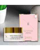 Pro Age oogcontourcrème met hyaluronzuur en collageen + Rose Blossom Glow Hydrogel Ooglapjes - 2 stuks