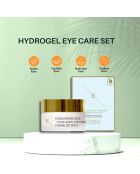 Pro Age Augenkonturcreme mit Hyaluronsäure und Kollagen + Hyaluronsäure- und Kollagen-Hydrogel-Augenklappen - 2 Stück