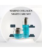Marine Collagen Nachtcreme + Marine Collagen Night Repair Serum - 2 Stück