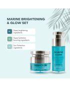 Geconcentreerd serum met vitamine C en collageen van Marine Glow + geconcentreerde crème met vitamine C van Marine Glow - 2 stuks