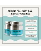 Marine Glow Cream Konzentrierte Vitamin C+Meereskollagen-Nachtcreme - 2 Stück