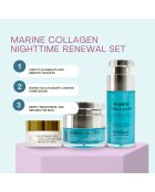 Set Nuit au Collagène Marin Crème + Crème contour des yeux + Sérum - 3 pièces