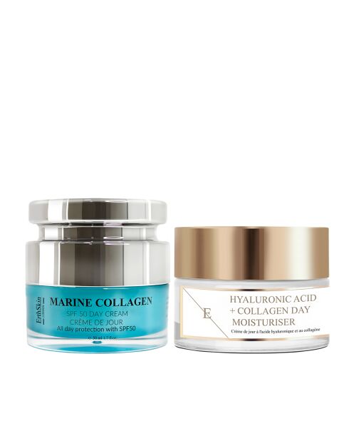 Marine Collagen Day Cream SPF50 + Hyaluronzuur en collageen dagcrème - 2 stuks