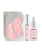 Rose Flower Glow gezichtsolie + Rose Flower Glow Hydrogel oogkussentjes + Plumping Rose Flower Glow Lipgloss - 3 stuks