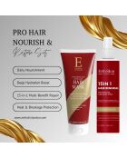 Mascarilla capilar profesional 15 en 1 para la renovación del cabello + Mascarilla capilar con ácido hialurónico y colágeno