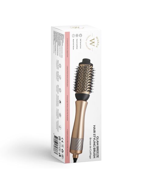 Brosse Coiffante Glam Breeze dorée