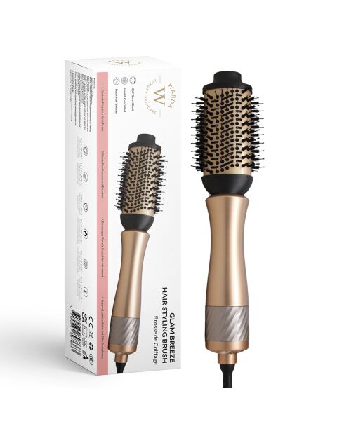 Brosse Coiffante Glam Breeze dorée