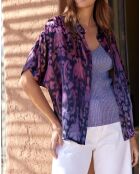 Blouse en Soie mélangée Clyde lilas