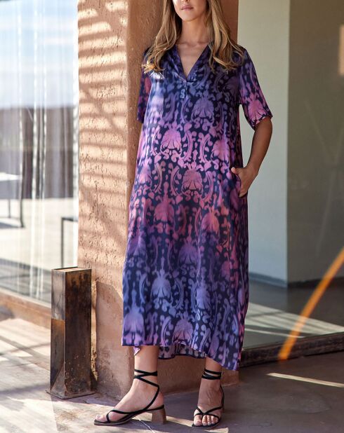 Robe en Soie mélangée Rocco lilas