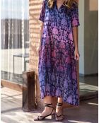 Robe en Soie mélangée Rocco lilas