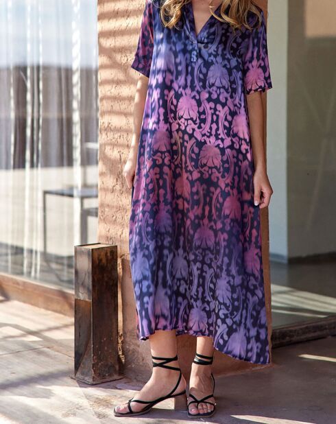 Robe en Soie mélangée Rocco lilas