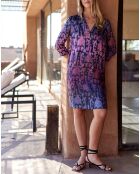 Robe en Soie mélangée Ruty lilas