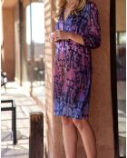 Robe en Soie mélangée Ruty lilas