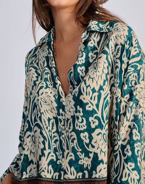 Blouse Bal paon/beige