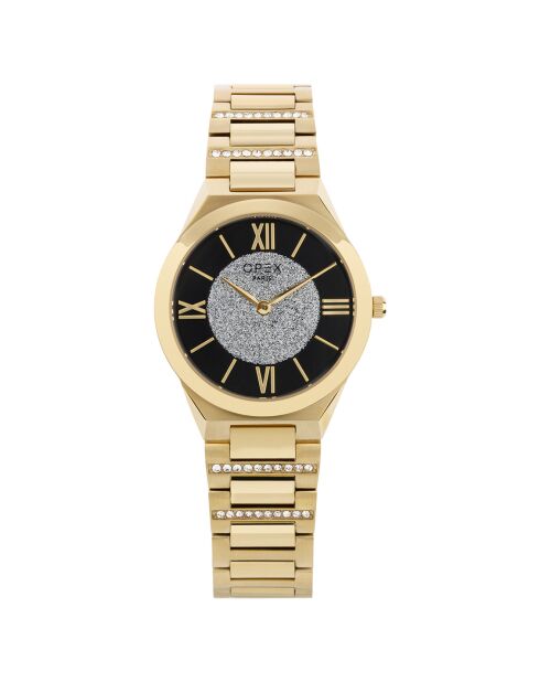 Montre Femme Adamas dorée