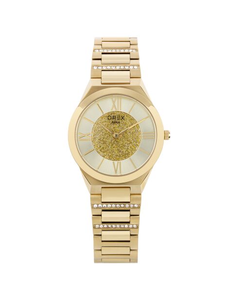 Montre Femme Adamas dorée