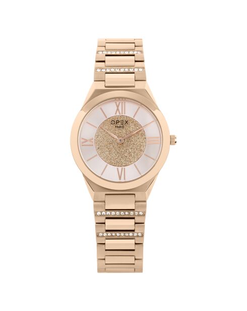 Montre Femme Adamas rose doré