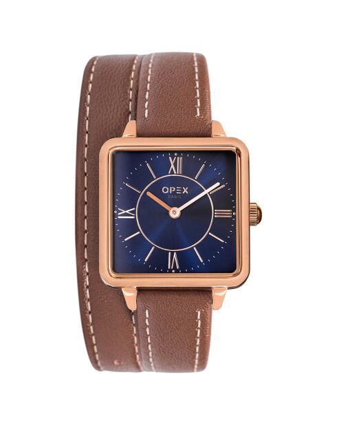 Montre Femme Square marron
