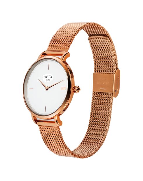 Montre Femme Rotonde rose doré