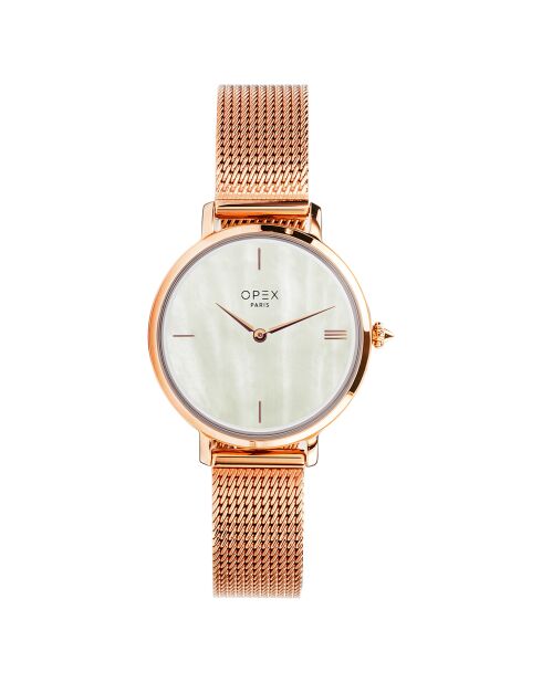 Montre Femme Rotonde rose doré