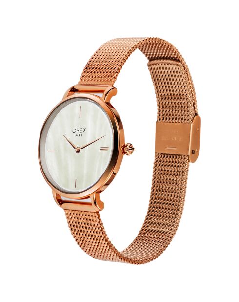 Montre Femme Rotonde rose doré
