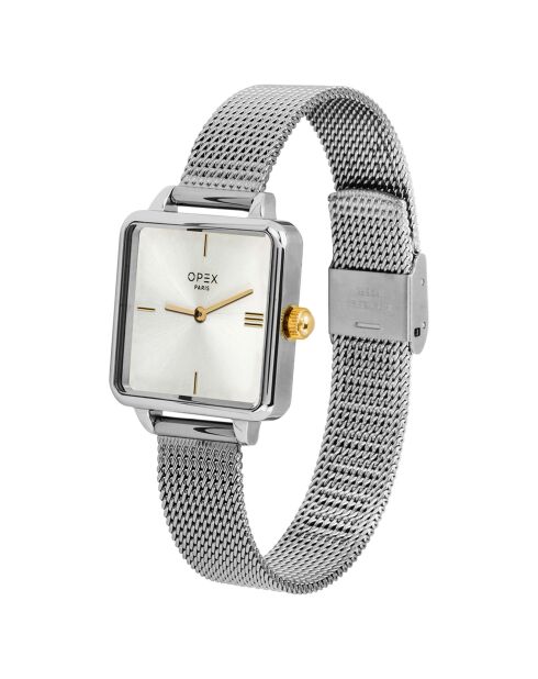 Montre Femme Square argentée