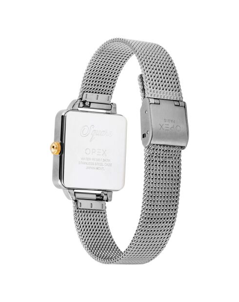 Montre Femme Square argentée