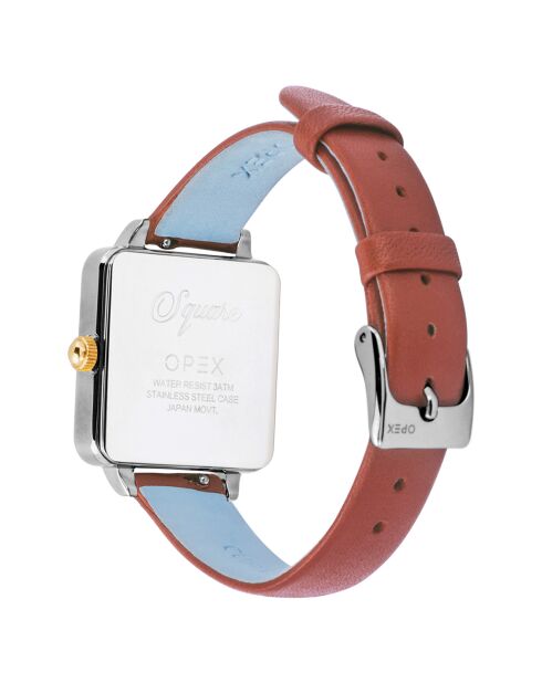 Montre Femme Square marron