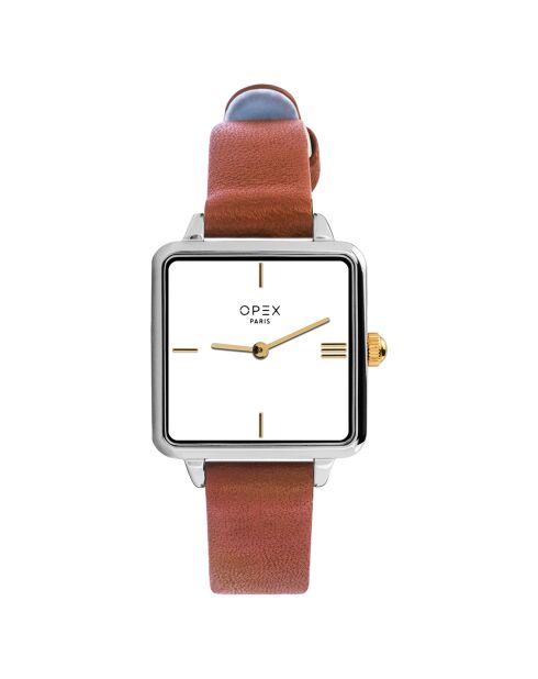 Montre Femme Square marron
