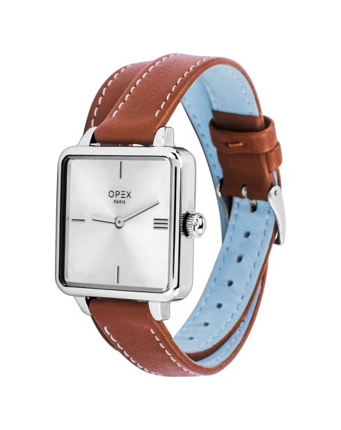 Montre Femme Square marron