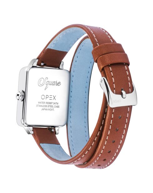 Montre Femme Square marron