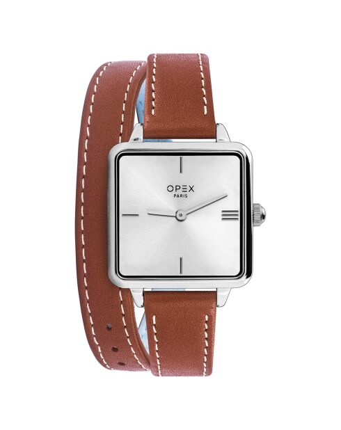 Montre Femme Square marron