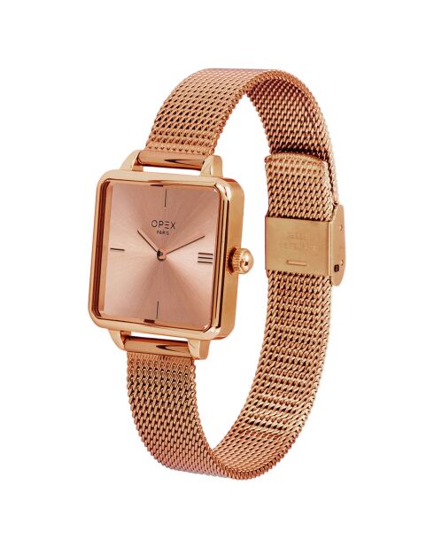 Montre Femme Square rose doré
