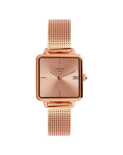 Montre Femme Square rose doré