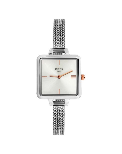 Montre Femme Mini Square argentée
