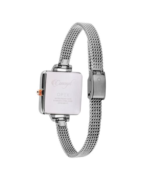 Montre Femme Mini Square argentée