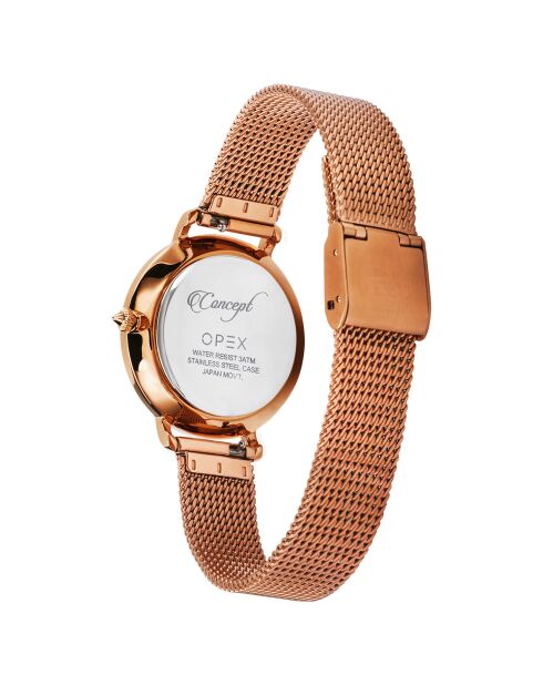 Montre Femme Rotonde rose doré