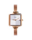 Montre Femme Mini Square rose doré
