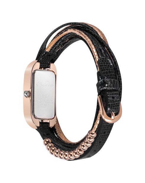 Montre Femme Ballerine noir/rose doré