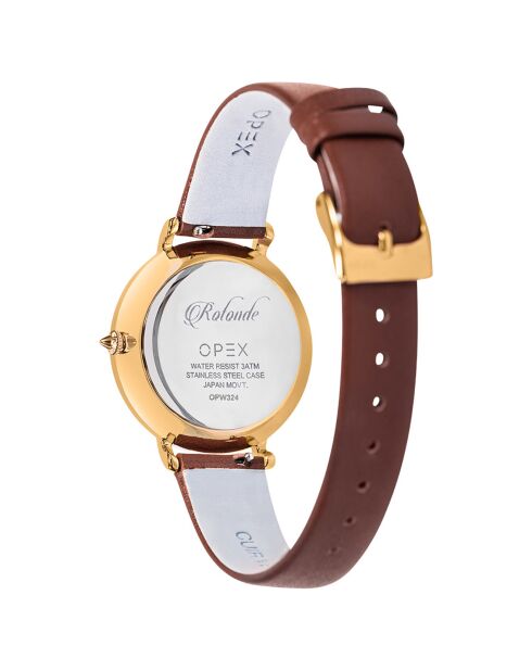 Orologio Rotonde marrone da donna