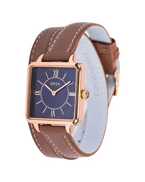 Montre Femme Square marron