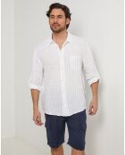 Chemise 100% Lin Ralph blanche