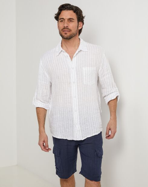 Ralph Weißes Hemd aus 100% Leinen